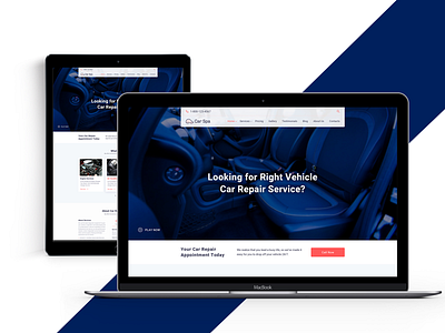 Car Repair Services landing page