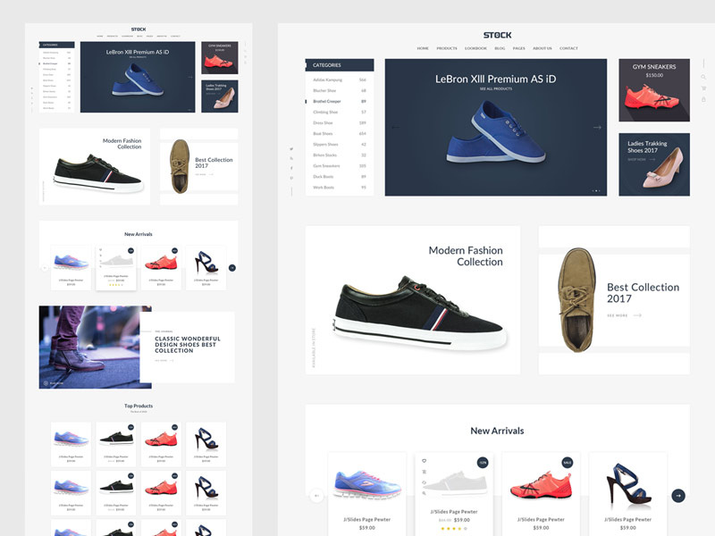 Stock – eCommerce PSD Template by Dotpixel Agency on Dribbble