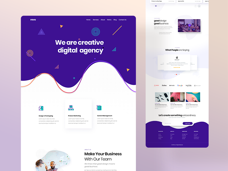 Creative Design Agency Website by Dotpixel Agency on Dribbble