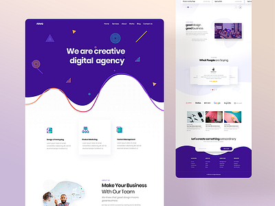 Creative Design Agency Website accessories agency website business colorful consultancy corporate digital fashion financial landingpage minimal product ui website