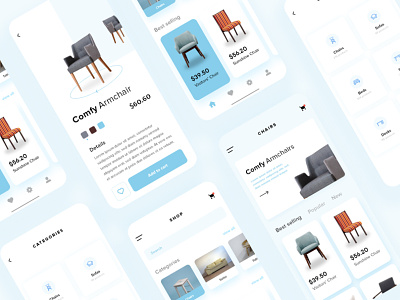 Furniture Mobile Apps Concept android app best shot business concept consultancy corporate design dotpixsel dribbble fashion financial food furniture furniture app iso logo mobile