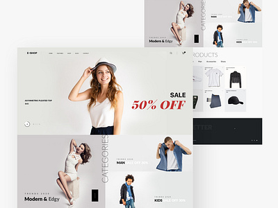 Design e-commerce Concept ecommerce landingpage product product landing page products sale typography web webstie wocommerce