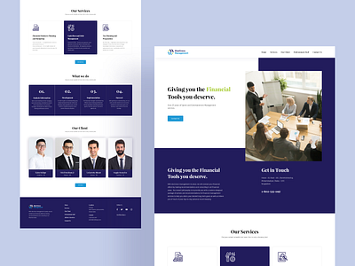 Business Consultant landing Page