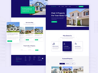 Real Estate Home Page Design-V2