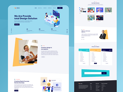 Doo-Digital agency landing page 2020 agency branding clean creative design agency design art design studio digital door dotpixsel homepage design marketing minimal mockups product smile trendy ui uix ux