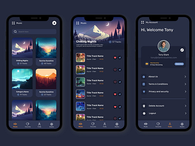 Music App UI Design