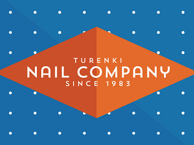 Turenki Nail Company blue company logo nail orange