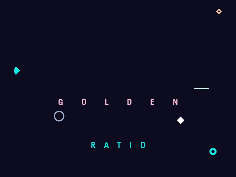 Golden Ratio abstract animation geometric infographic minimal pattern shapes