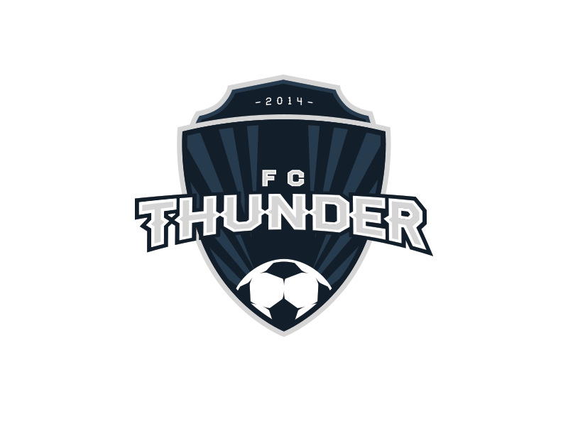 FC Thunder Options crest logo shield soccer sports