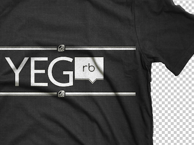 YEGrb T-Shirt Mockup black logo mockup ruby shirt silver t shirt