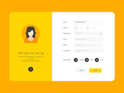 signup screen design illustration minimal ui ux vector website