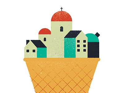 Sofia Will Melt capital city cone ice ice cream illustration melt sofia