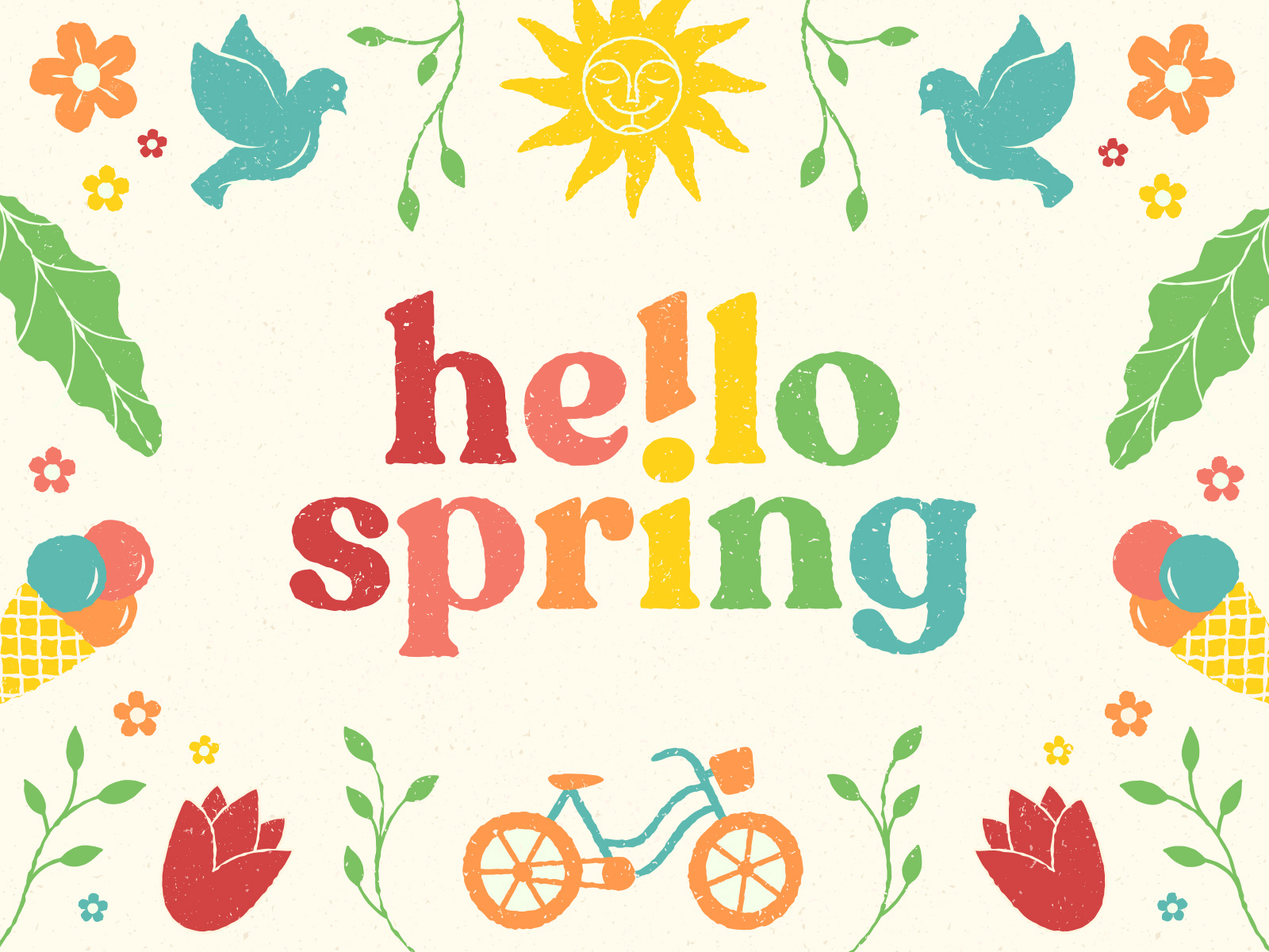 Hello Spring! by Necula Creative on Dribbble