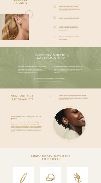 Zany & Shy - Custom Shopify Website by Necula Creative on Dribbble