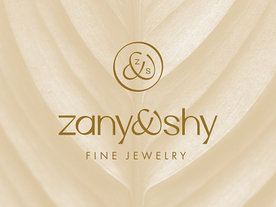 Luxury Jewelry Logo - Zany&Shy branding designer diamonds e-commerce fashion fine gems gold high-end jewellery jewelry lab grown luxury modern necklace packaging premium ring shopify website