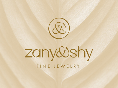 Luxury Jewelry Logo - Zany&Shy branding designer diamonds e commerce fashion fine gems gold high end jewellery jewelry lab grown luxury modern necklace packaging premium ring shopify website