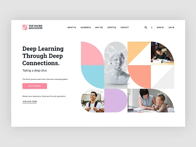 Top Score Education academic branding design education graduation high school identity learning logo school student teacher tutoring university website wordpress