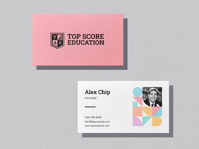 Top Score Education - Letterpress Business Cards academic branding business cards card designer developer education high school identity letterpress logo student teachers tutor tutoring university web designer website wordpress