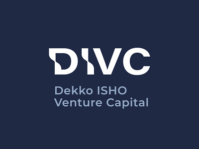 DIVC Logo acronym branding contemporary finance investment logo logotype minimalist modern premium sustainability sustainable technology venture capital wave wordmark