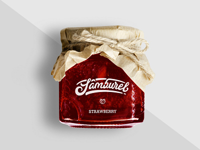 Packaging for Artizanal Jam artizanal branding food identity fruit icon jam jar packaging local logo organic packaging design strawberry