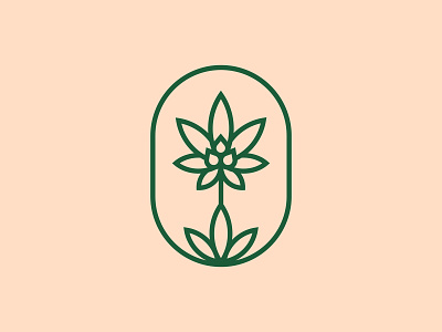 CBD Logomark brand identity cannabis cbd oil cosmetics health holistic lozenges marijuana mark natural organic logo plant based skincare supplements