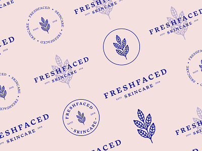 FreshFaced beauty botanical mark brand identity cosmetics holistic logo laurel leaf logotype mandala natural skincare type