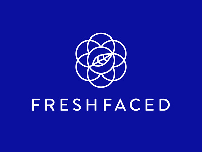 FreshFaced beauty mark botanical mark brand identity cosmetics holistic logo laurel leaf mandala natural skincare type