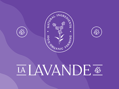 La Lavande Branding artisanal badge beauty botanical logo branding cosmetics emblem lavender logo logotype natural organic packagingdesign plant-based skincare skincareherbal typedesign vegan
