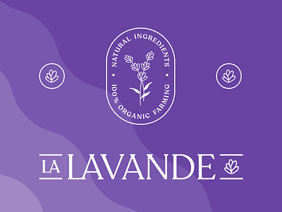 La Lavande Branding artisanal badge beauty botanical logo branding cosmetics emblem lavender logo logotype natural organic packagingdesign plant based skincare skincareherbal typedesign vegan