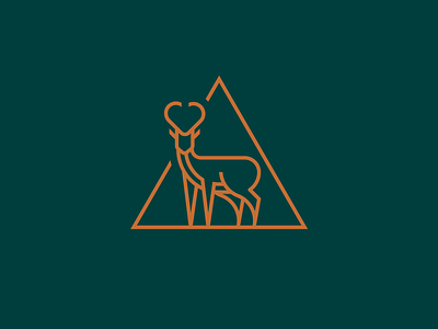 Antelope Logo animal icon antelope logo branding deer geometric animal mark outdoor apparel sports logo symbol triathlon