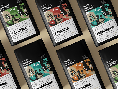 Narcoffee Packaging Reimagined bag barista coffee bag coffee beans coffee tree crop drink espresso farm illustration labeldesign native natural packaging plant road roasters specialty coffee