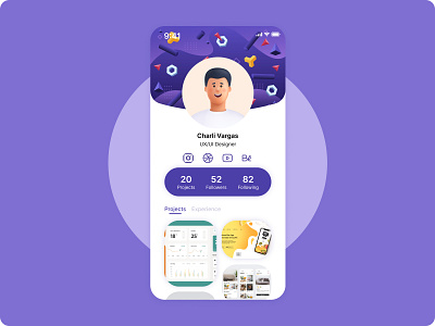 User Profile Daily UI#6 dailyui dailyuichallenge design graphic design ui ui design ux