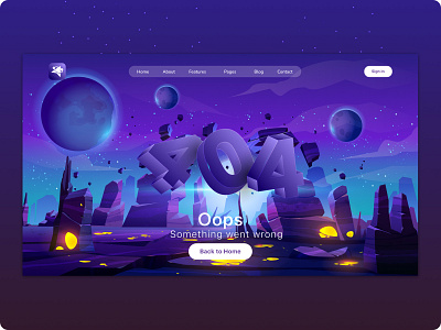 Daily UI#08 Page Error 404 dailyui dailyuichallenge design graphic design ui ui design ux