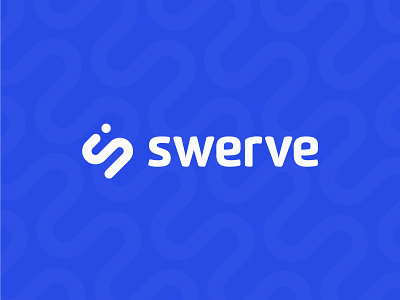 Swerve Logo Design app blue brand branding design letter s logo logomark logotype navy pink s logo software swerve technology typography wave wavy wordmark