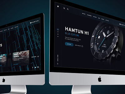 Hamtun Watches - Website UI Design