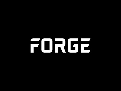 Forge Wordmark Logo brand branding design forge industrial industry logo logo design logotype monochrome type typography vector wordmark