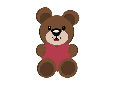 Valentine Teddy Bear graphic design sweet