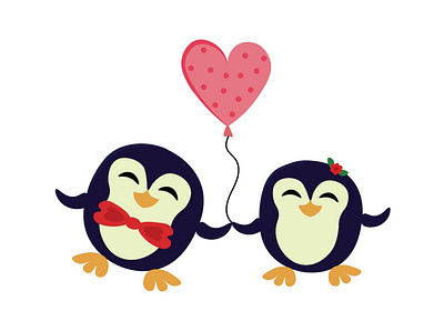 Valentine Cute Penguin cute graphic design penguin sweet