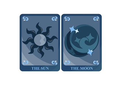 The Sun & The Moon Tarot Card