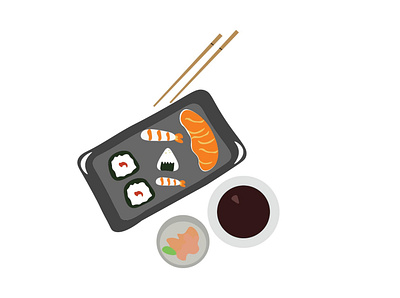 Delicious Sushi graphic design sushi roll
