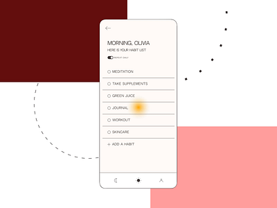 daily habits / mobile app animation animation colors design graphic design mobile mobileapp ui uiux userinterface ux