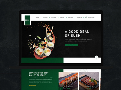 Sushi Landing Page Exploration