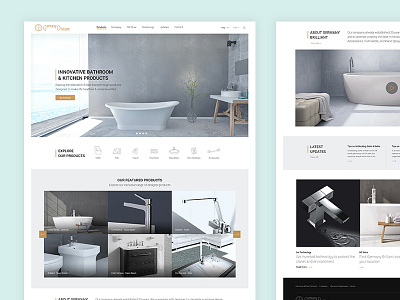 GB - Homepage bathroom clean design flat homepage landing page product showcase toilet ui website