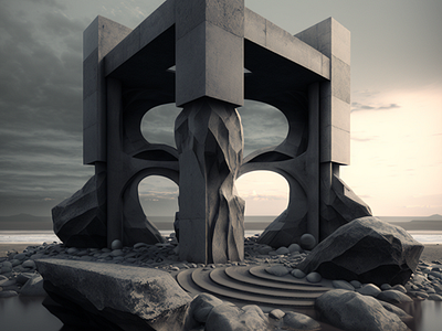 Coastal Colossus blender design illustration