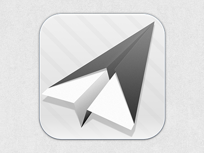 Sparrow for iPad // Icon Concept clean concept icon ios mail paper simple sparrow