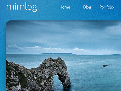 Mimlog. clean css design html minimalistic ui web website