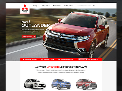 Mitsubishi Motors contest (website) cars design mitsubishi ui ux web