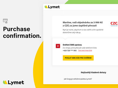 Lymet purchase confirmation