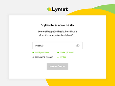 Lymet new password hints