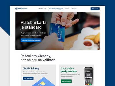 Global Payments website concept cards concept global payments landing page payment solution ui user interface ux web webdesign website website concept